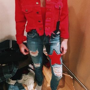 Carmar red star jeans